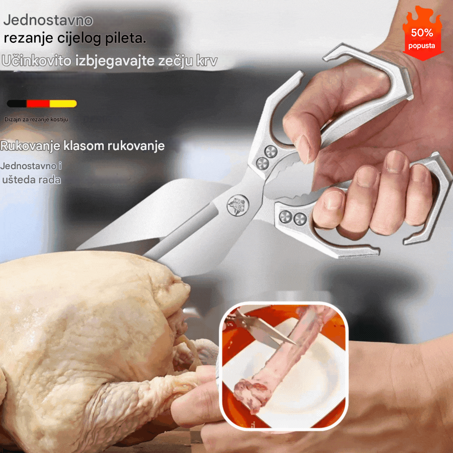 🍗✂️Višenamjenske kuhinjske škare za teške uvjete rada💯Rezanje mesa i kostiju
