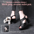 🔥Ograničena ponuda🔥【35-40】👡Nove ljetne ženske moderne sandale s debelim potplatom i otvorenim prstima, visina pete 5/7 cm