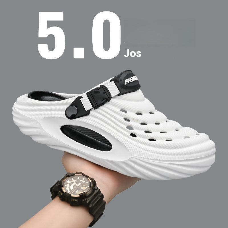 🔥🌴【36-45】Muške sandale s debelim potplatima, neklizajuće, cipele s rupama, ležeran stil, ljetna moda 2025