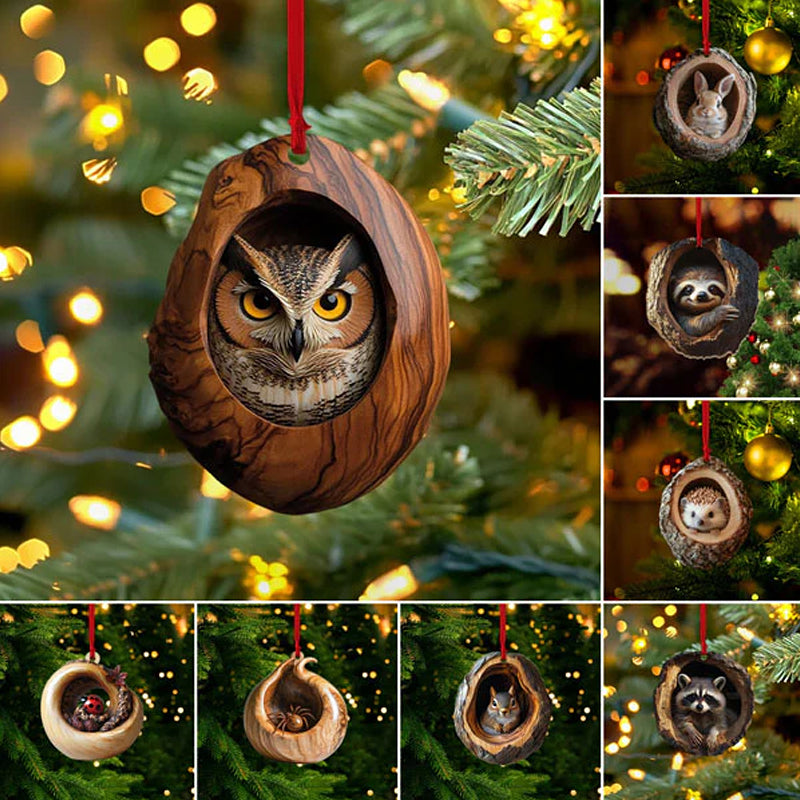 🎄【Set od 10】🎄 Ukrasi za božićno drvce u obliku životinja. Male životinje. Božićni poklon.